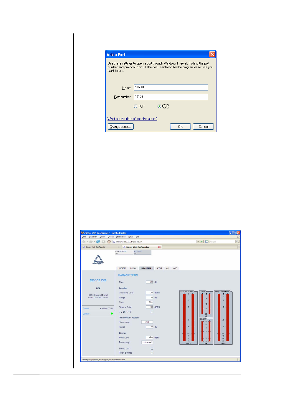 Junger Audio d06 - Digital Audio Leveler User Manual | Page 38 / 56