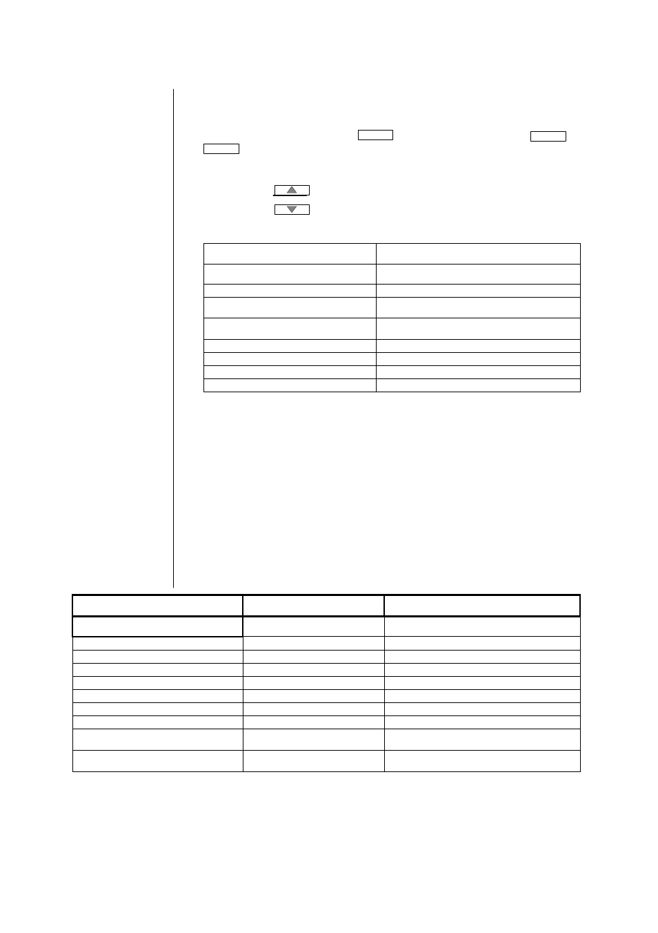 Main display, Menu preset / setup, Display | Description main display, Menu item, Value/range description | Junger Audio d07 - Digital Transmission Processor User Manual | Page 20 / 68