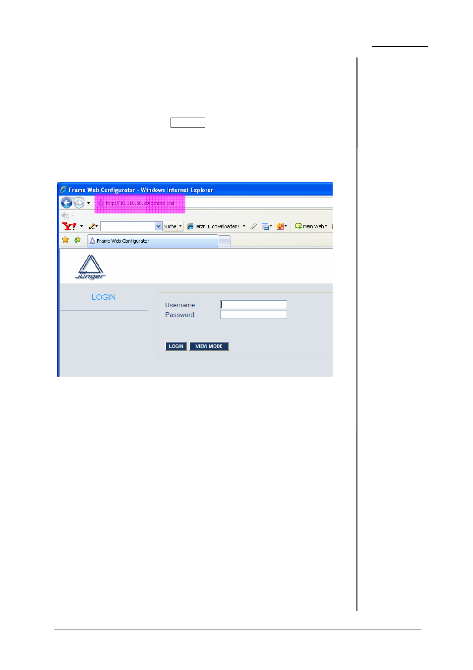 Web interface | Junger Audio Transmission processor Level Magic LT User Manual | Page 23 / 48