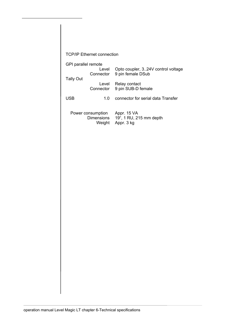 Junger Audio Transmission processor Level Magic LT User Manual | Page 42 / 48