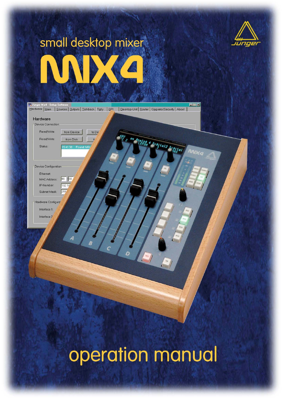 Junger Audio MIX4 Small Desktop Mixer User Manual | 72 pages