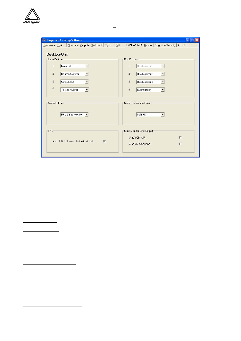 Junger Audio MIX4 Small Desktop Mixer User Manual | Page 36 / 72