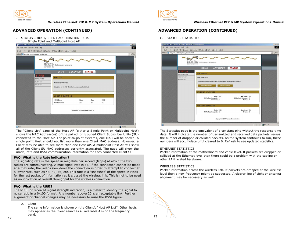 KBC Networks WES User Manual | Page 11 / 18