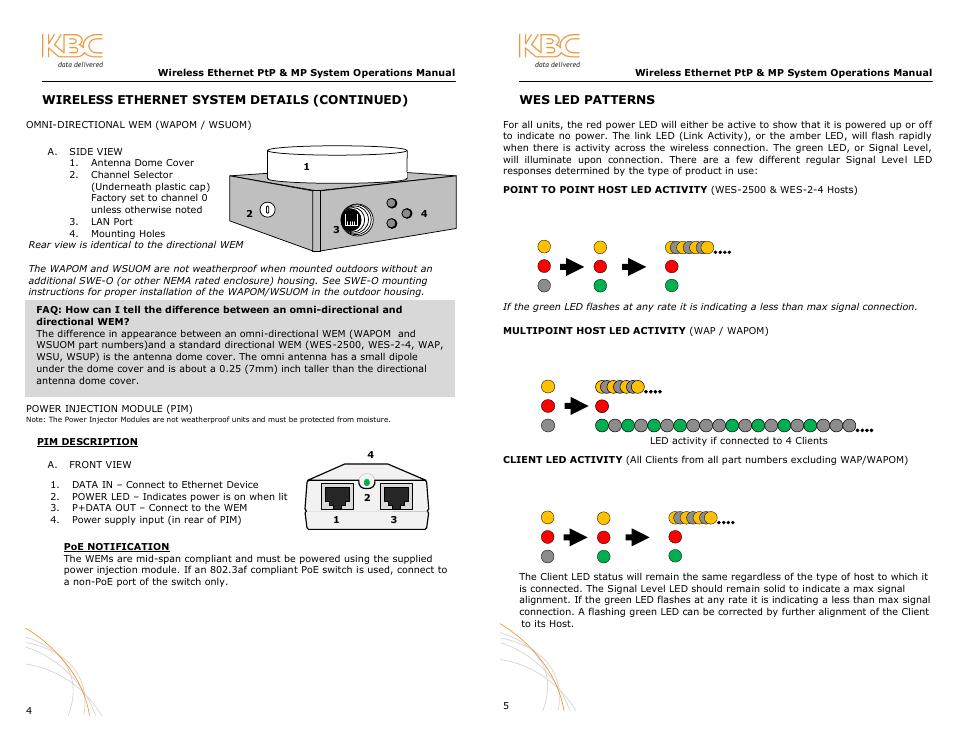 KBC Networks WES User Manual | Page 7 / 18