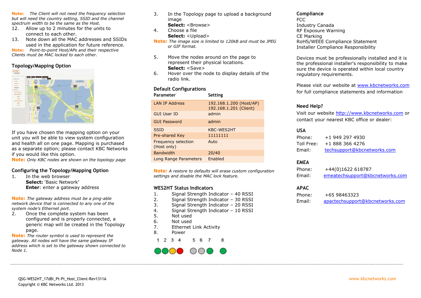 KBC Networks WES2HT 17dBi Point-to-Point Client / Host 5GHz User Manual | Page 2 / 2