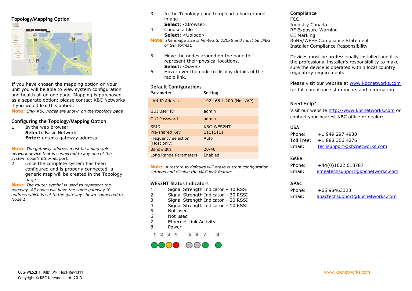 KBC Networks WES2HT 9dBi Multipoint Host User Manual | Page 2 / 2