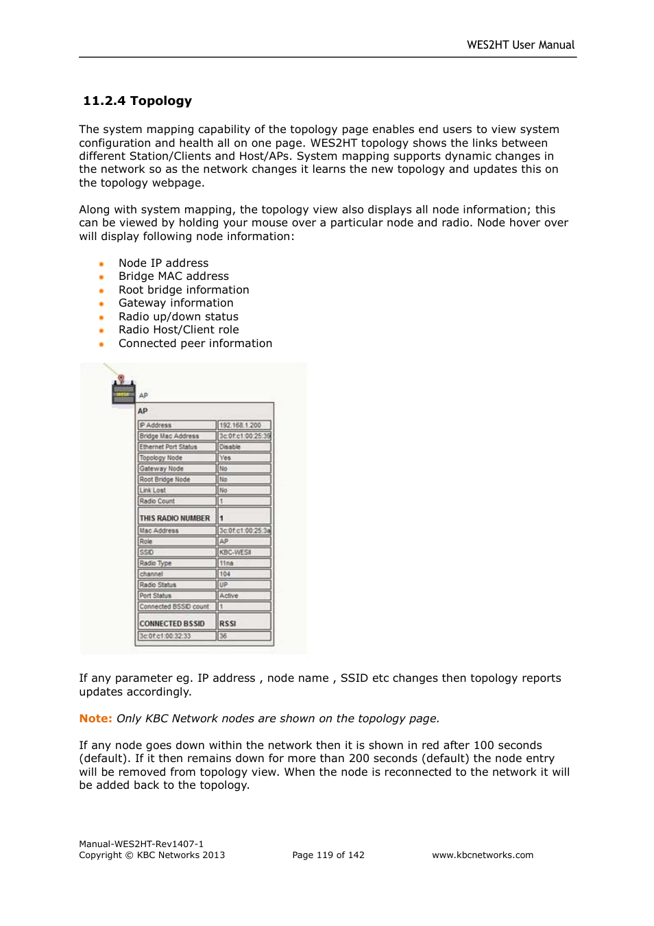 KBC Networks WES2HT User Manual | Page 120 / 142