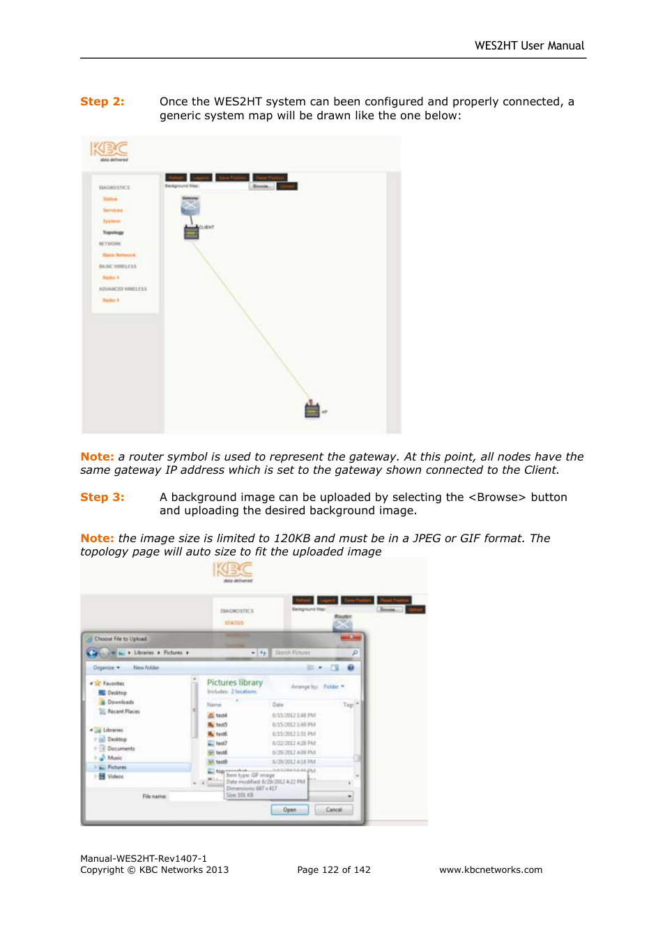 KBC Networks WES2HT User Manual | Page 123 / 142