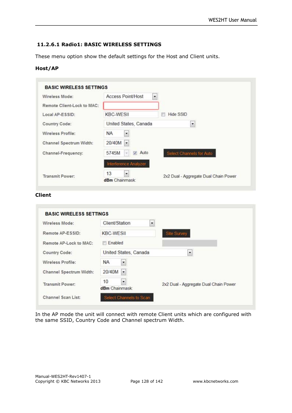 KBC Networks WES2HT User Manual | Page 129 / 142