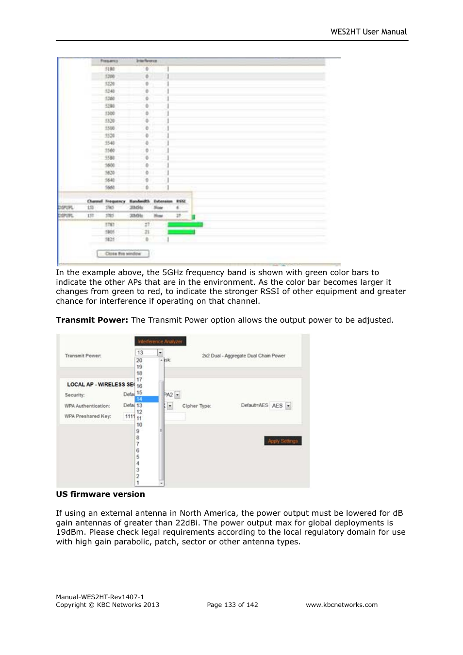 KBC Networks WES2HT User Manual | Page 134 / 142