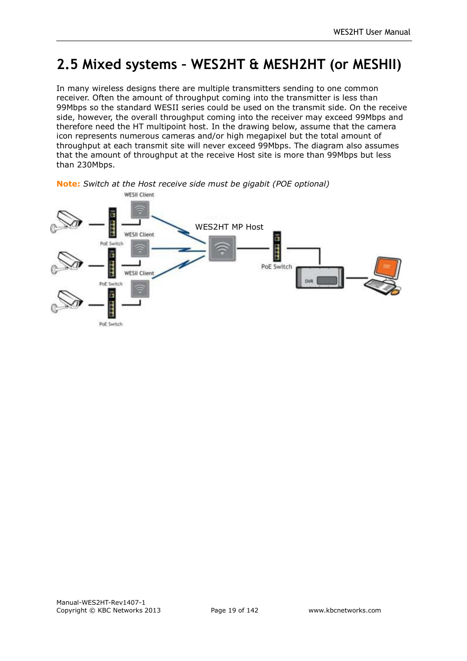 5 mixed systems – wes2ht & mesh2ht (or meshii) | KBC Networks WES2HT User Manual | Page 20 / 142