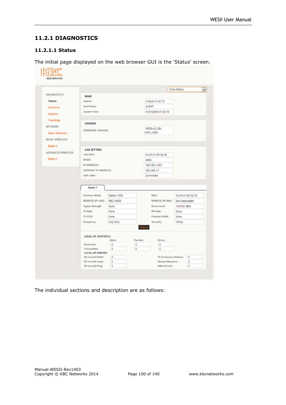 KBC Networks WESII User Manual | Page 101 / 141