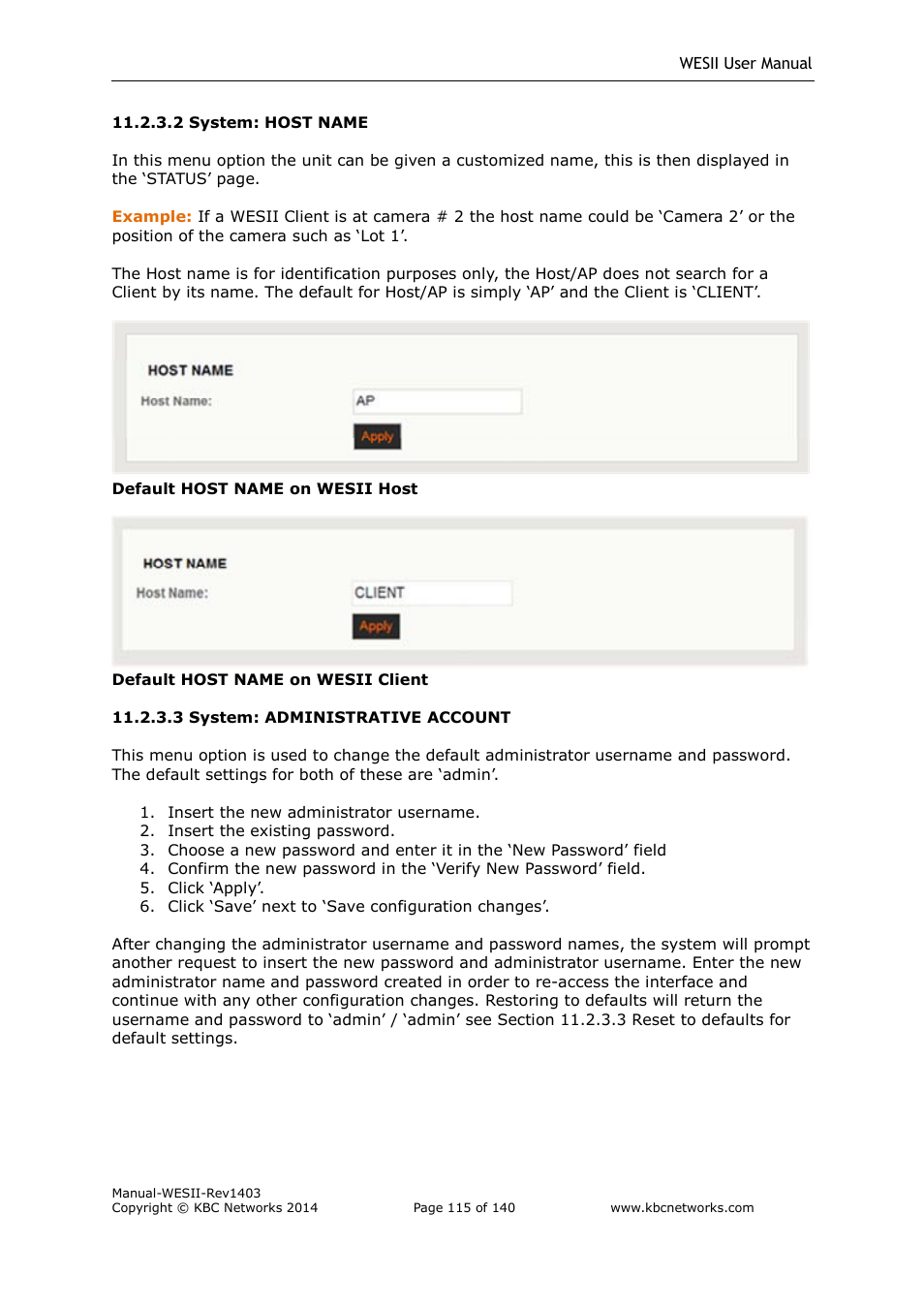 KBC Networks WESII User Manual | Page 116 / 141