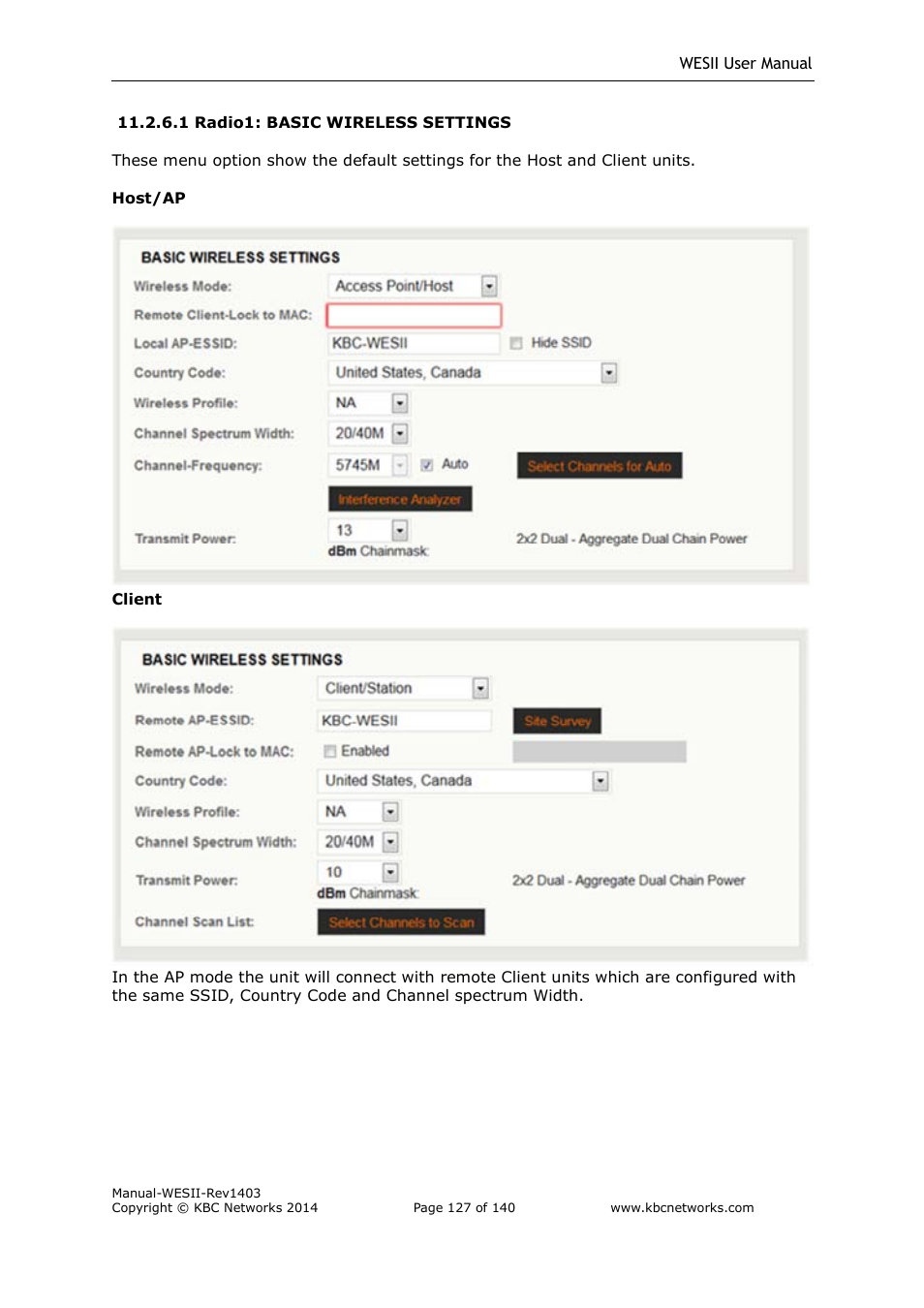 KBC Networks WESII User Manual | Page 128 / 141