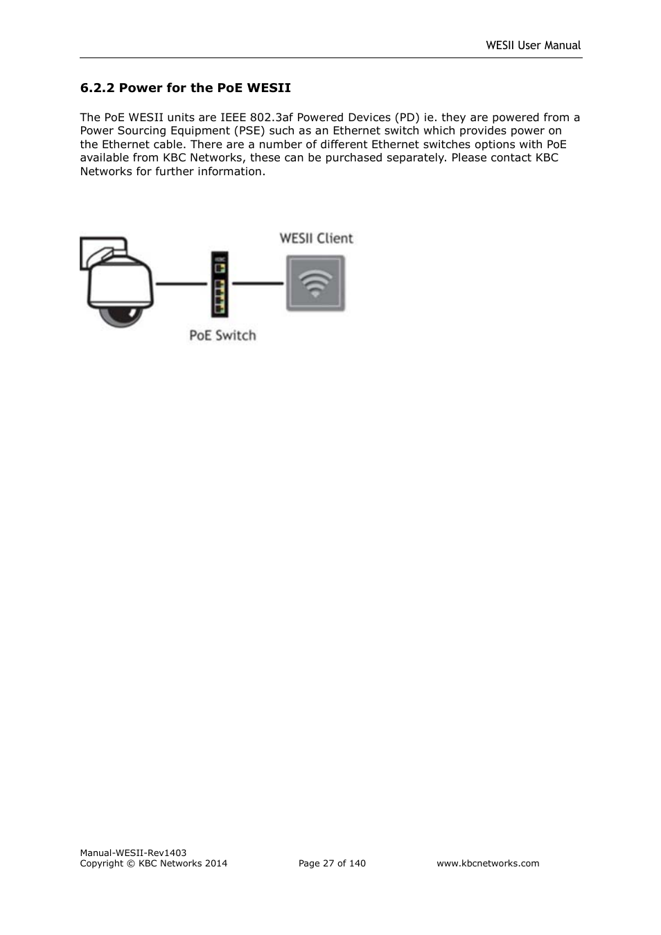 KBC Networks WESII User Manual | Page 28 / 141