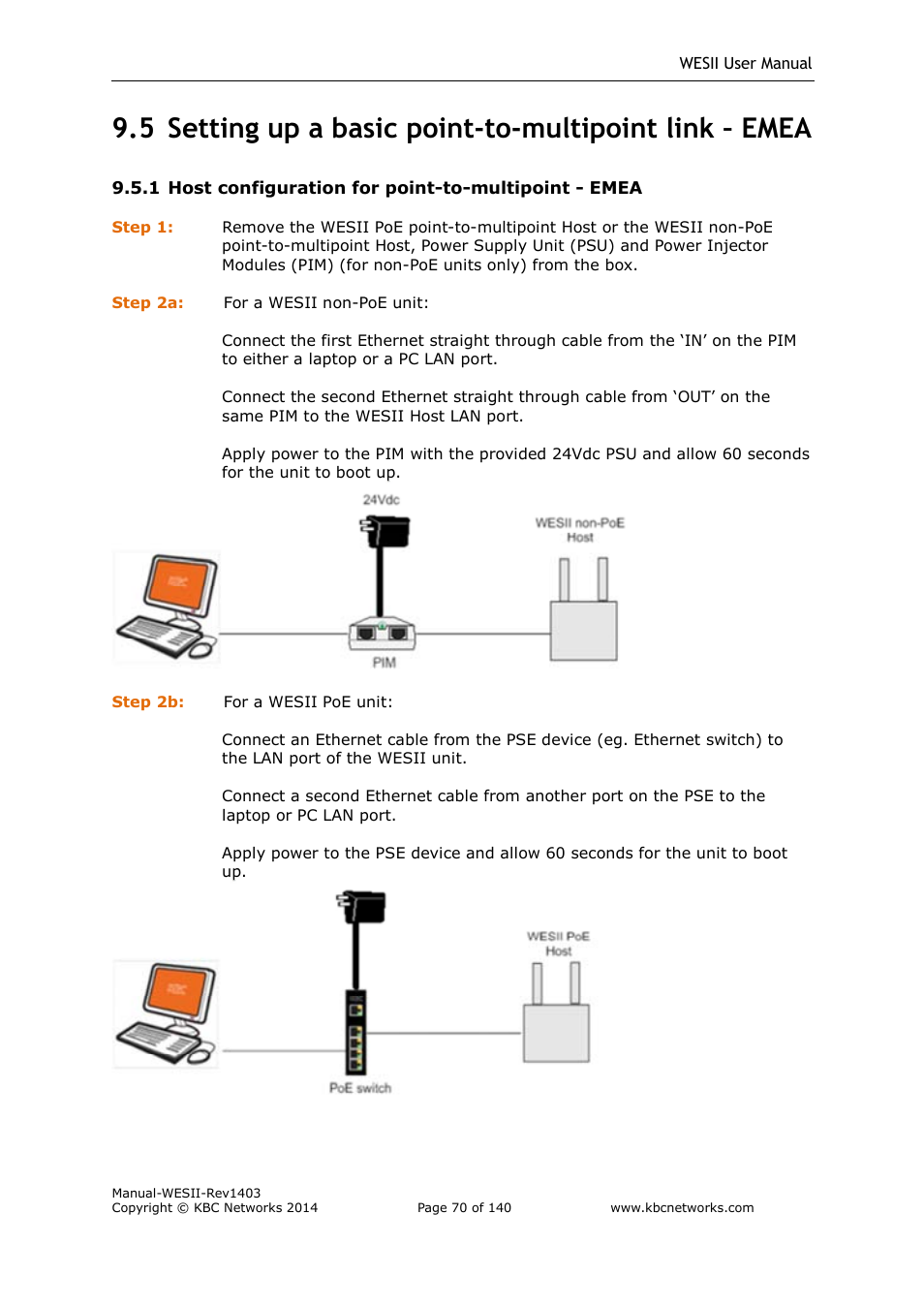 KBC Networks WESII User Manual | Page 71 / 141