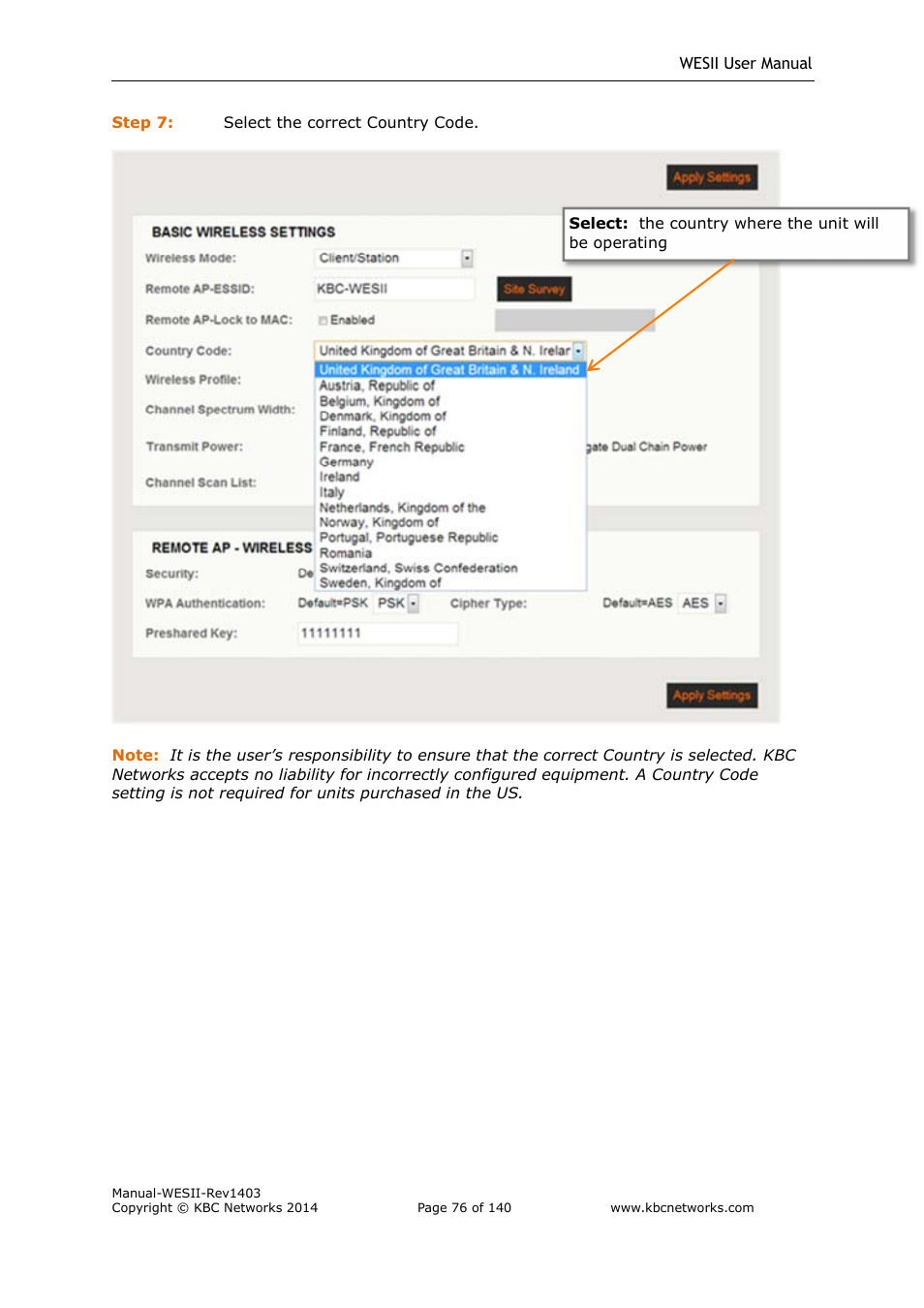 KBC Networks WESII User Manual | Page 77 / 141