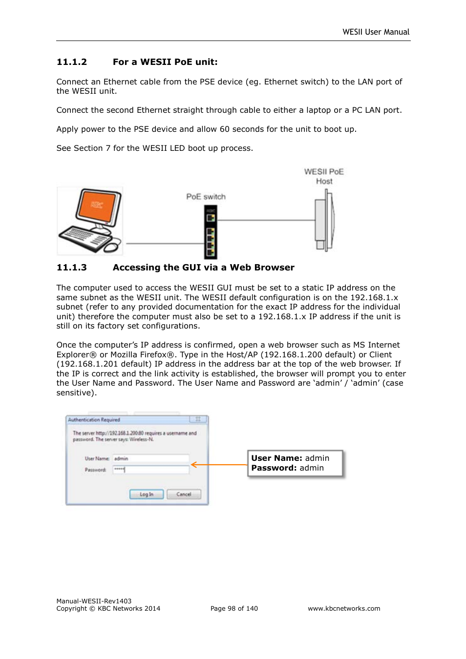 KBC Networks WESII User Manual | Page 99 / 141