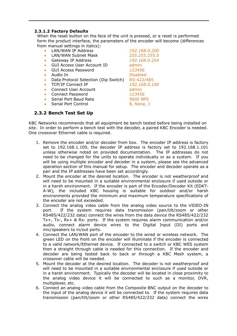 KBC Networks MPEG4 Decoder User Manual | Page 10 / 29