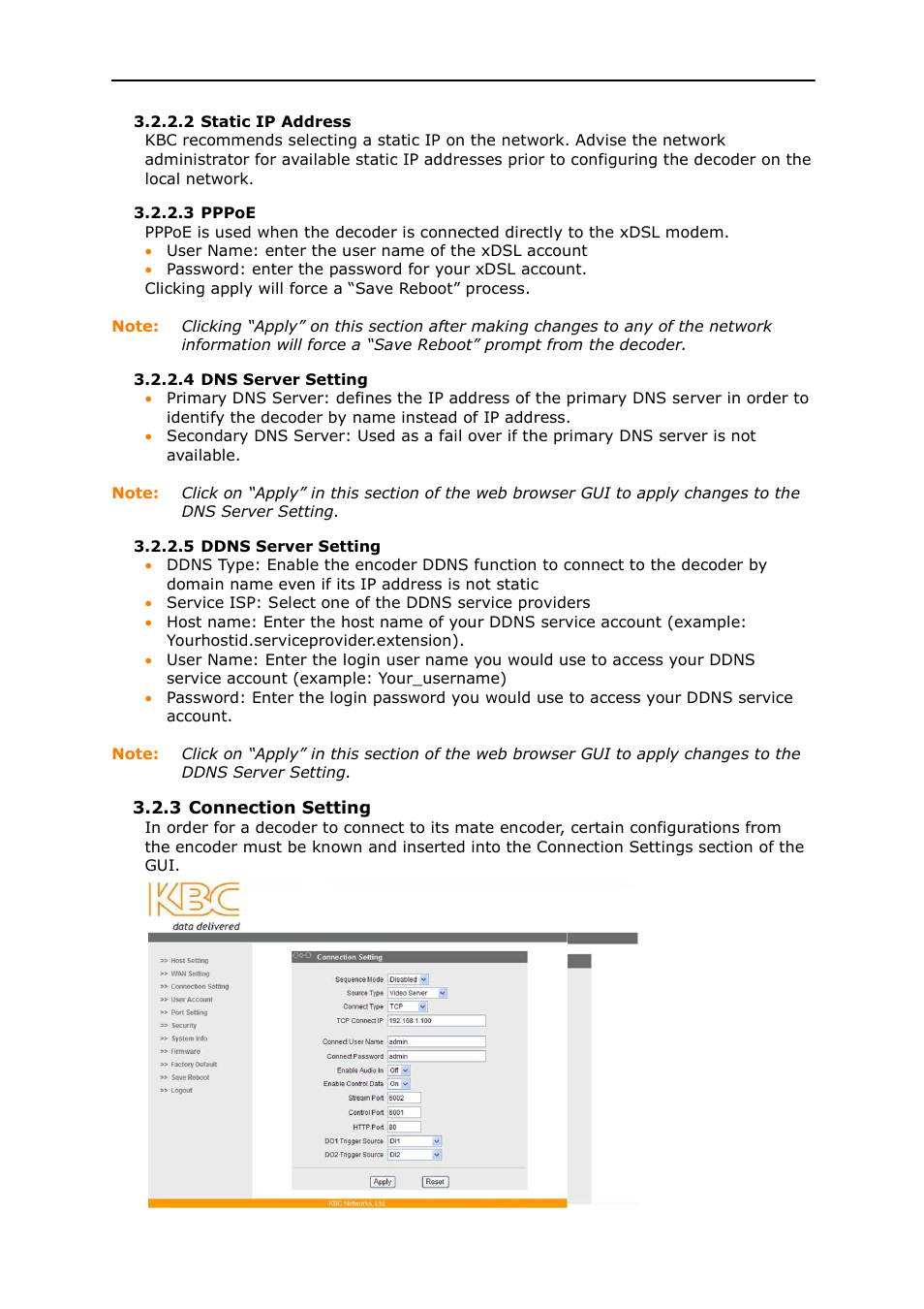 KBC Networks MPEG4 Decoder User Manual | Page 18 / 29