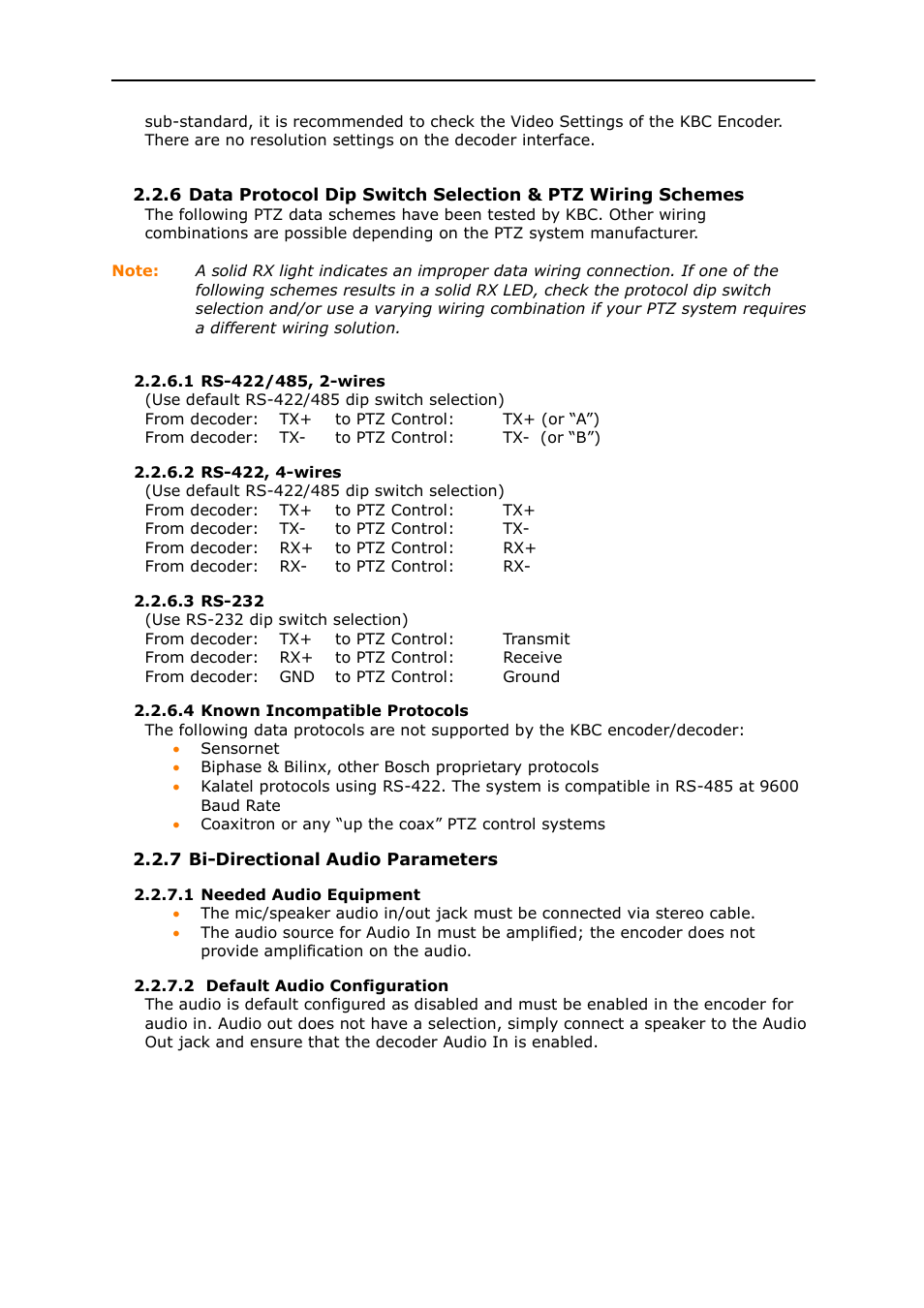 KBC Networks MPEG4 Decoder User Manual | Page 8 / 29