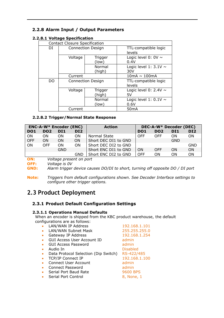 3 product deployment | KBC Networks MPEG4 Decoder User Manual | Page 9 / 29