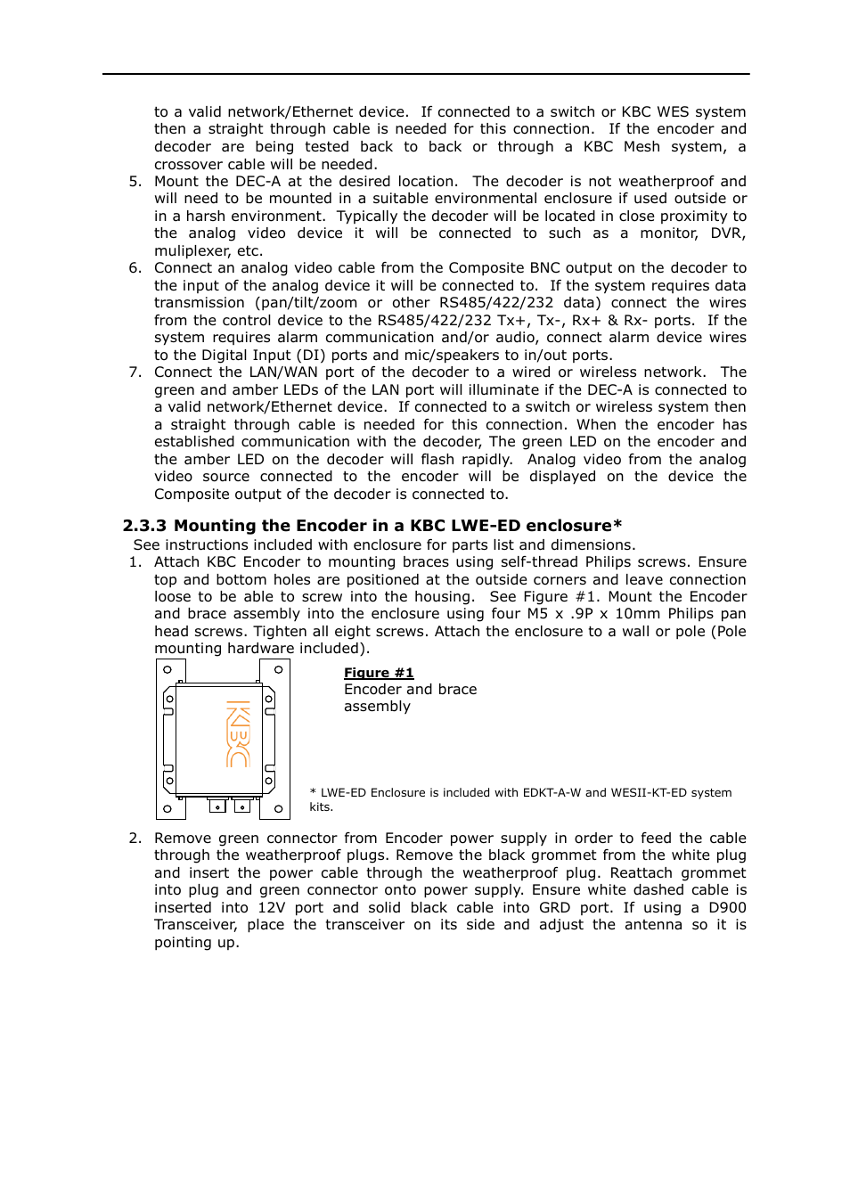 KBC Networks MPEG4 Encoder User Manual | Page 11 / 33