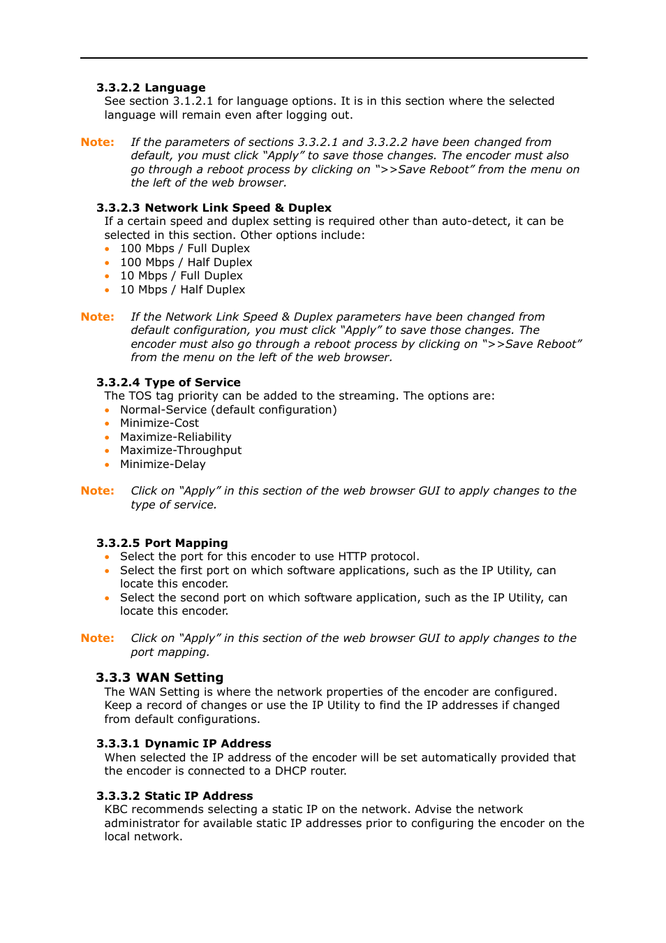 KBC Networks MPEG4 Encoder User Manual | Page 17 / 33