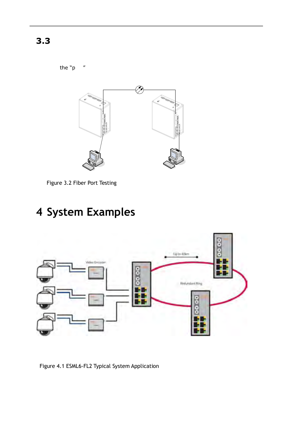 4 system examples, 3 fiber port testing | KBC Networks ESML6-FL2 User Manual | Page 14 / 20