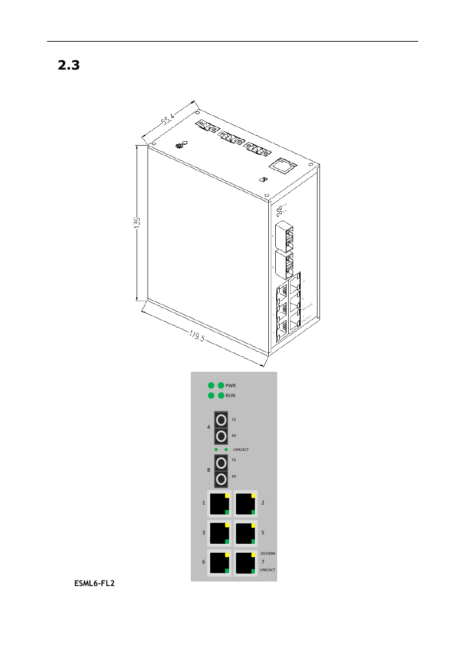 3 physical connections | KBC Networks ESML6-FL2 User Manual | Page 6 / 20