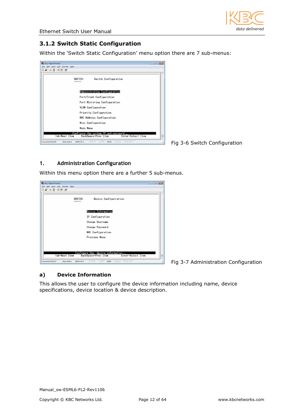 KBC Networks ESML6-FL2 User Manual | Page 13 / 64