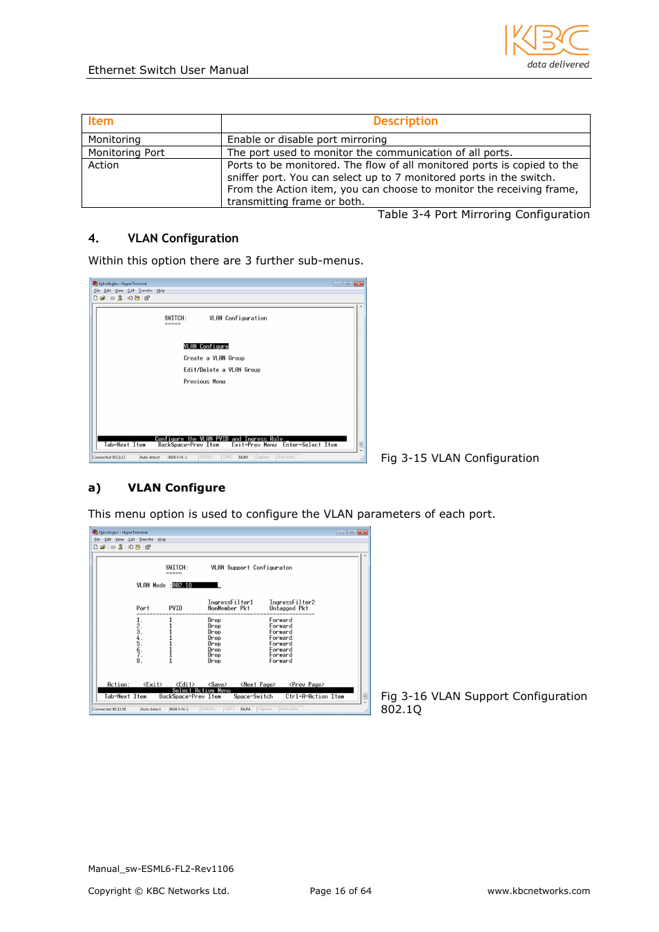 KBC Networks ESML6-FL2 User Manual | Page 17 / 64