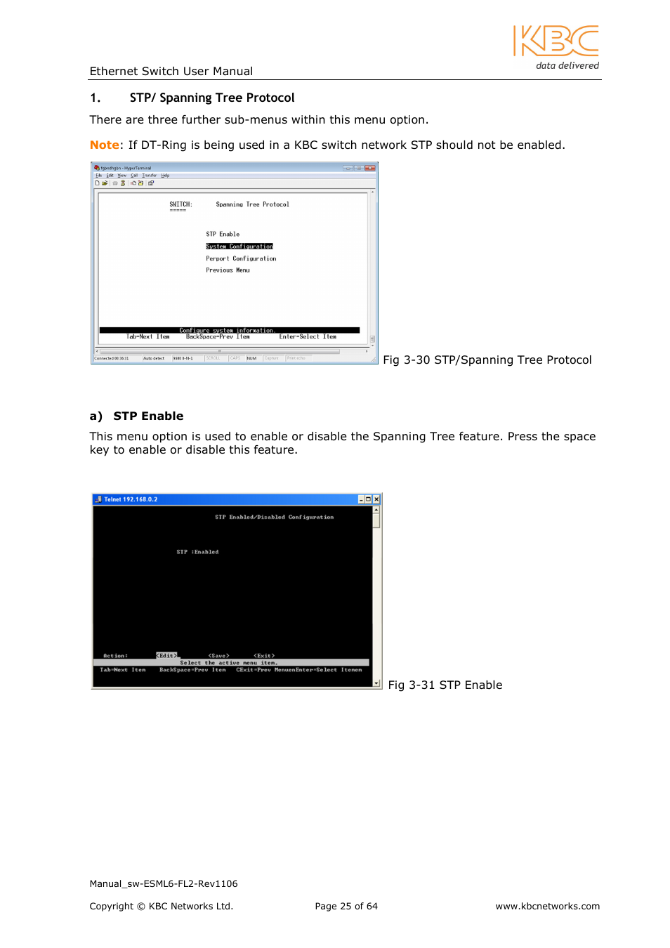 KBC Networks ESML6-FL2 User Manual | Page 26 / 64