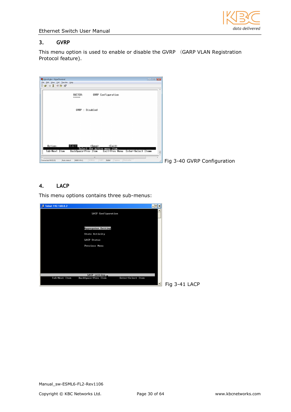 KBC Networks ESML6-FL2 User Manual | Page 31 / 64