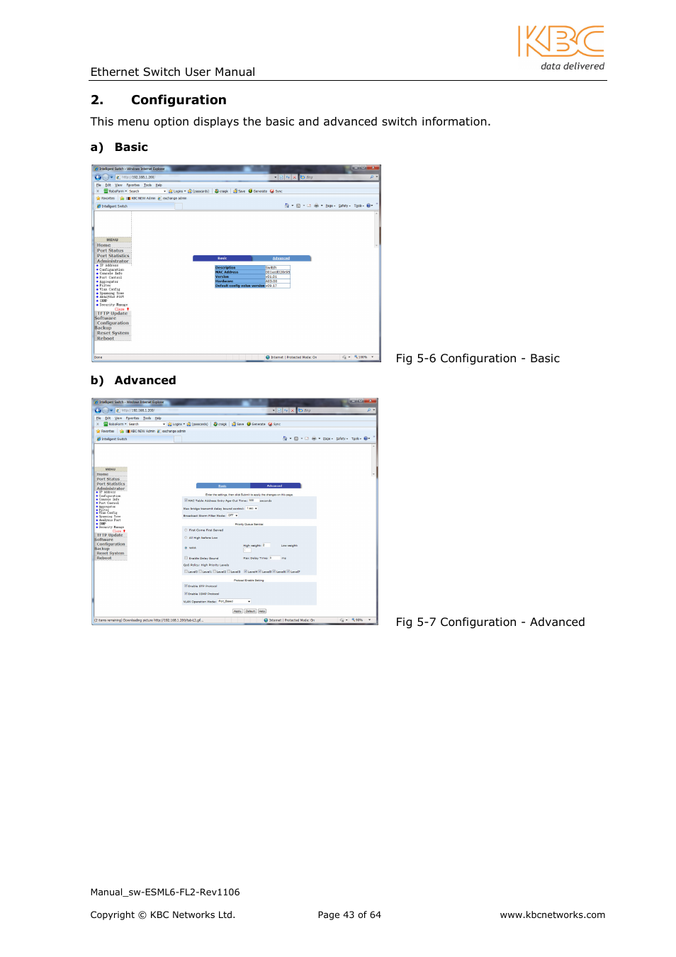 KBC Networks ESML6-FL2 User Manual | Page 44 / 64