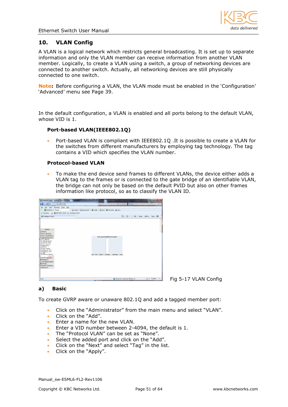 KBC Networks ESML6-FL2 User Manual | Page 52 / 64