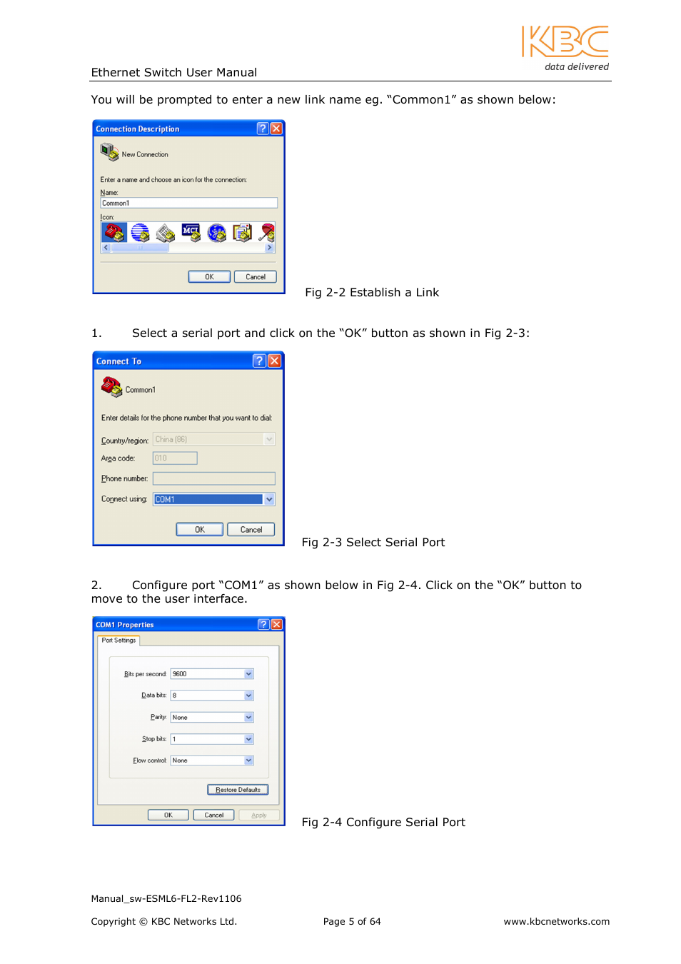 KBC Networks ESML6-FL2 User Manual | Page 6 / 64