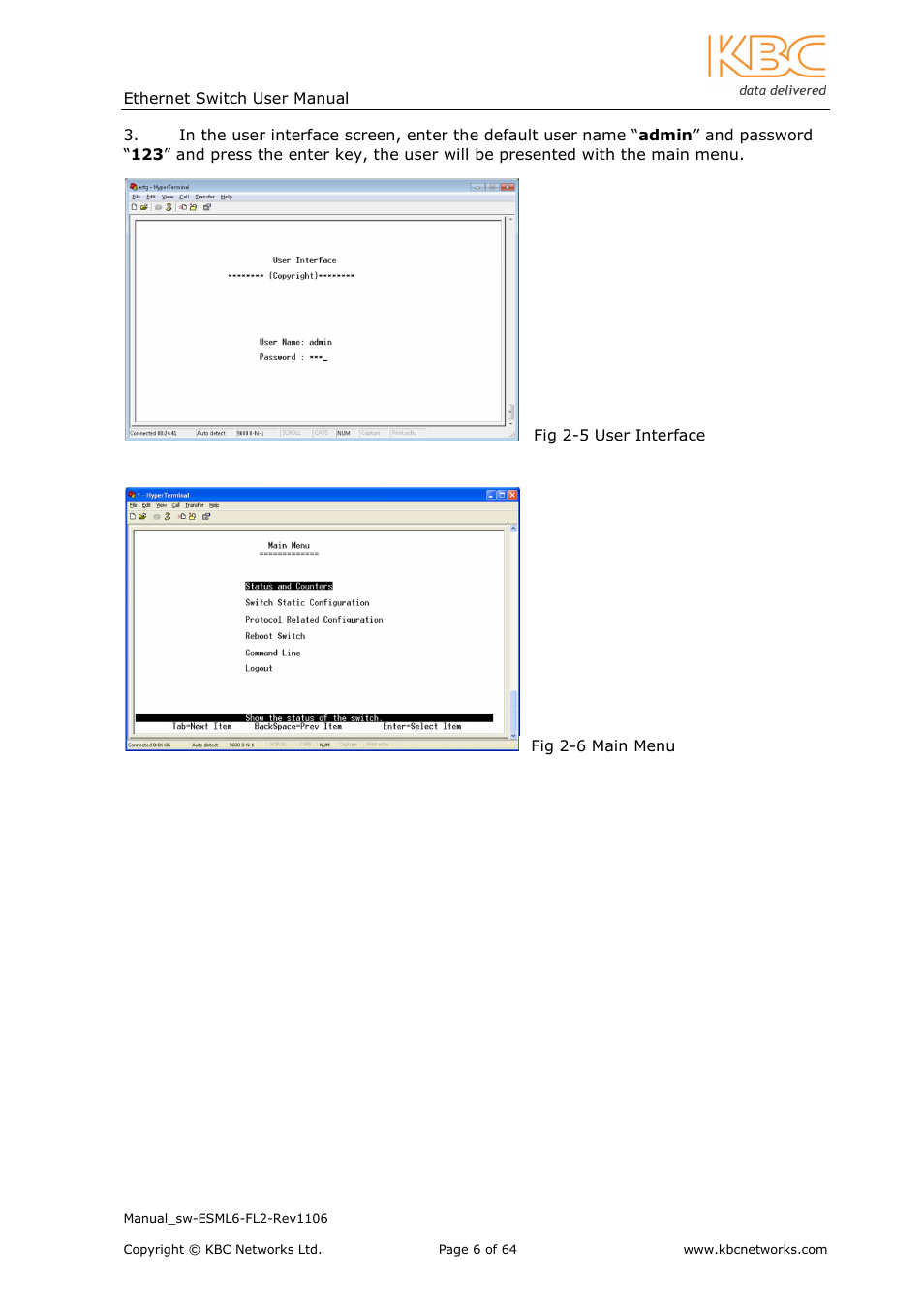 KBC Networks ESML6-FL2 User Manual | Page 7 / 64