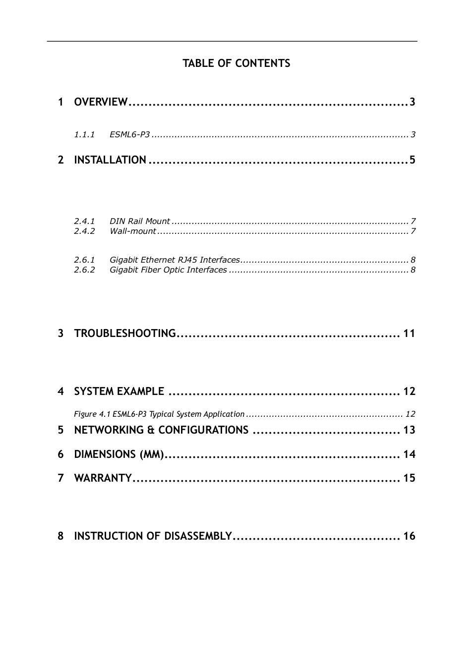 KBC Networks ESML6-P3 User Manual | Page 2 / 17