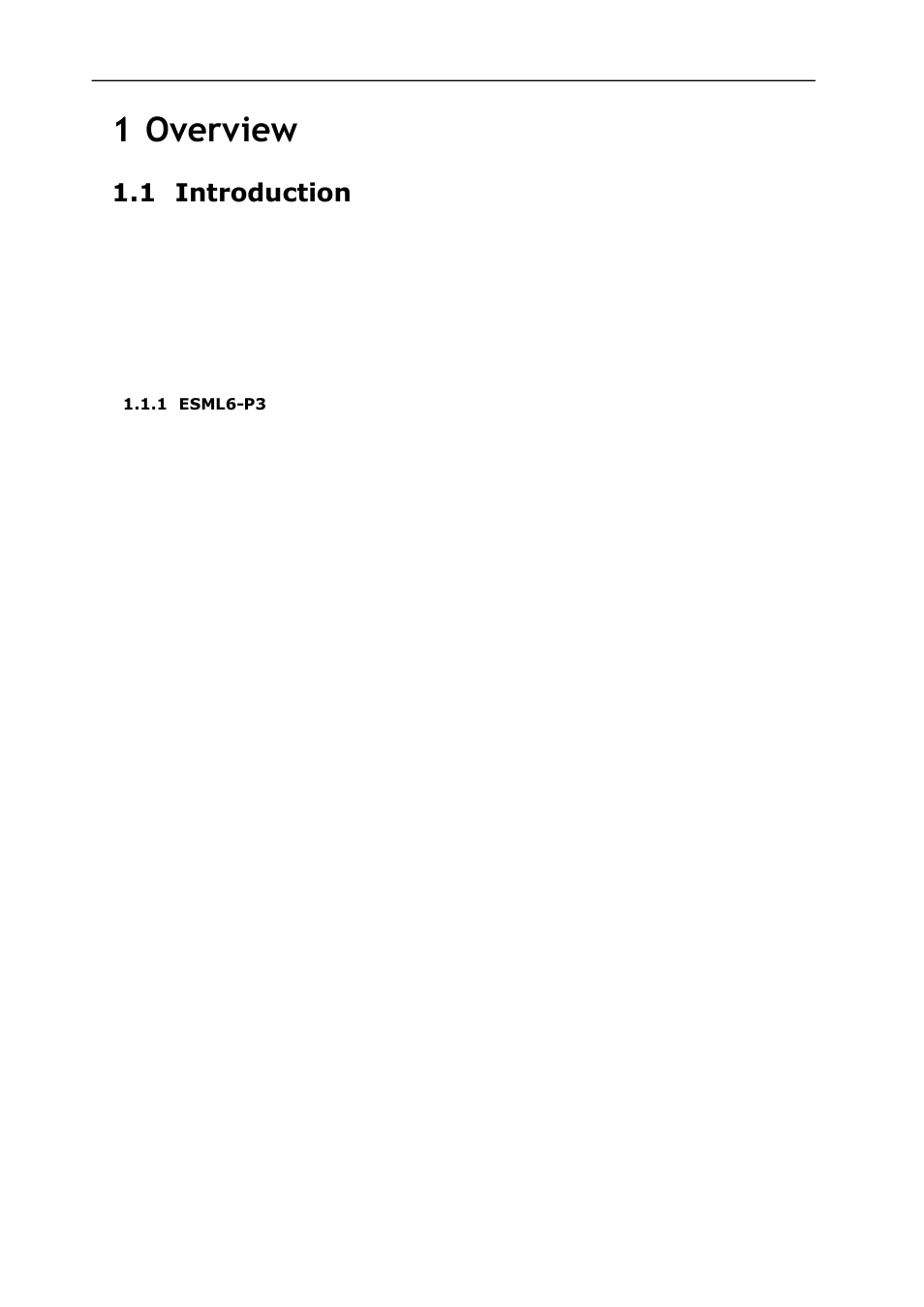 Overview, Ntroduction, Esml6-p3 | 1 overview, 1 introduction | KBC Networks ESML6-P3 User Manual | Page 3 / 17