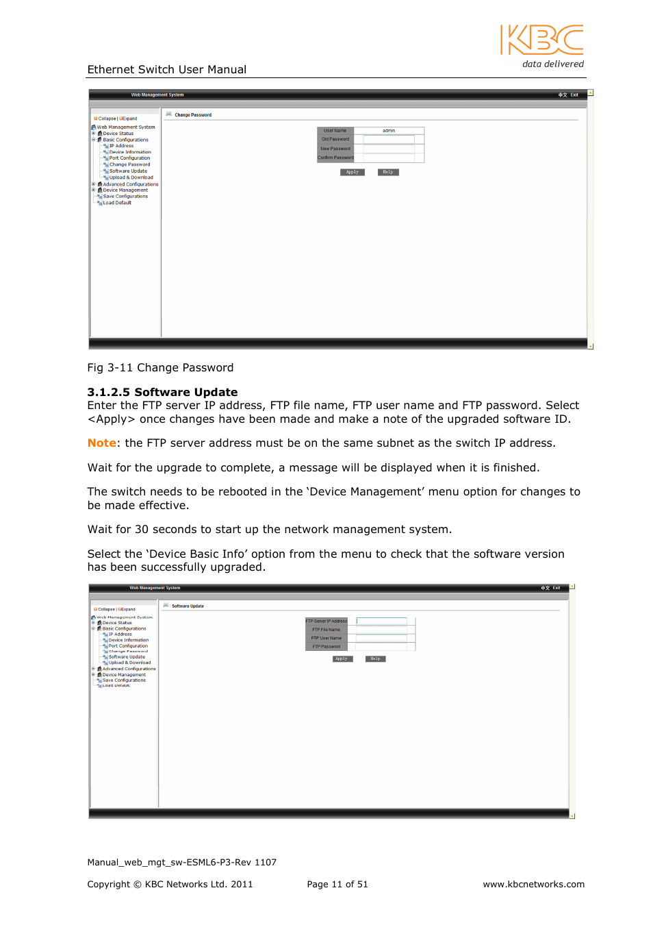 KBC Networks ESML6-P3 User Manual | Page 12 / 51