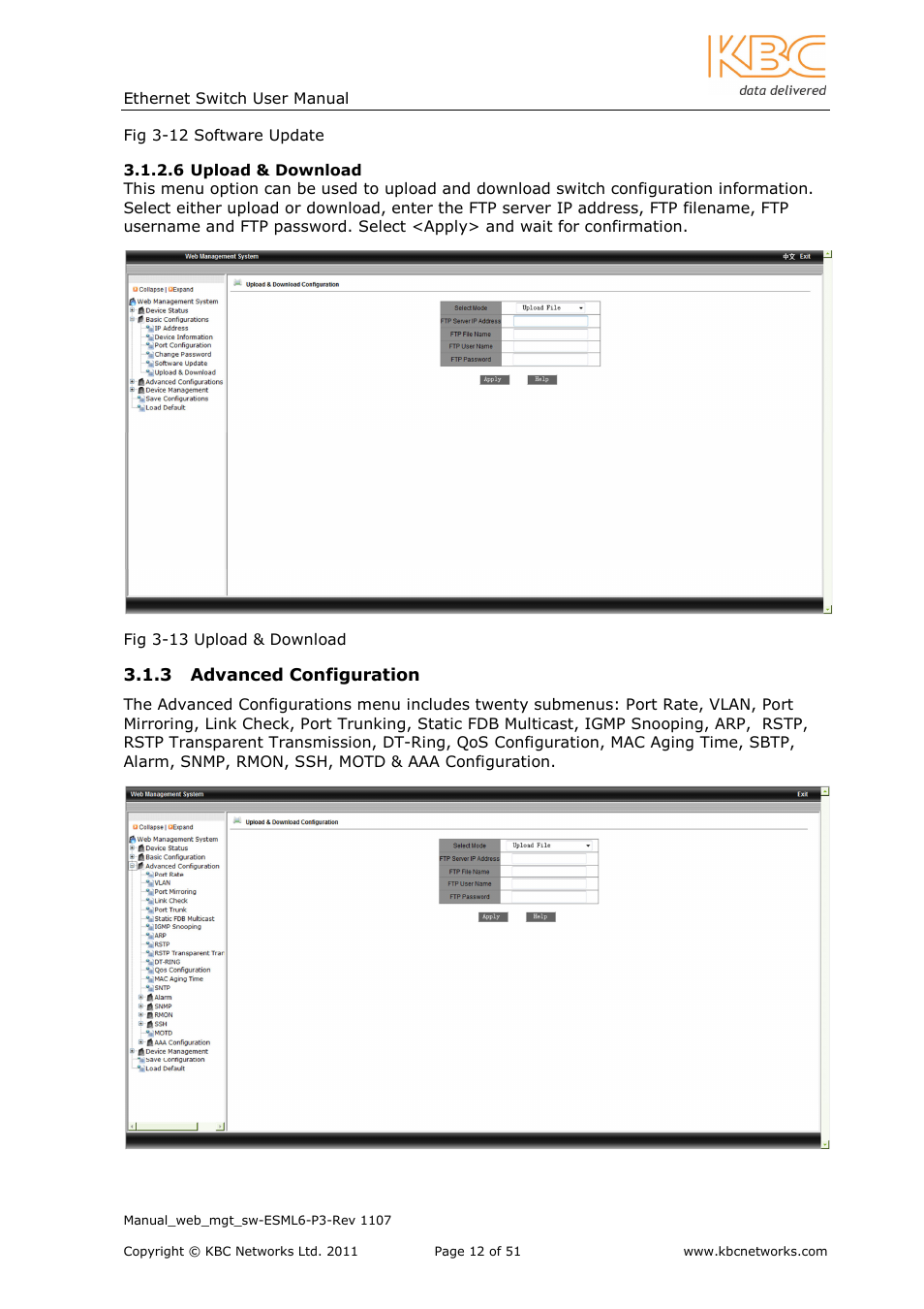 KBC Networks ESML6-P3 User Manual | Page 13 / 51