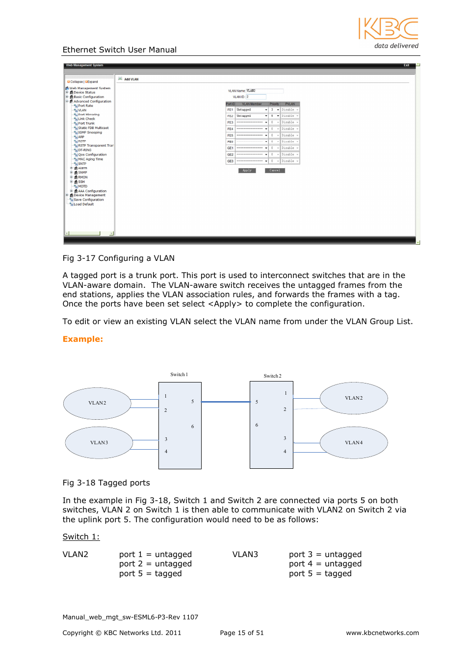 KBC Networks ESML6-P3 User Manual | Page 16 / 51