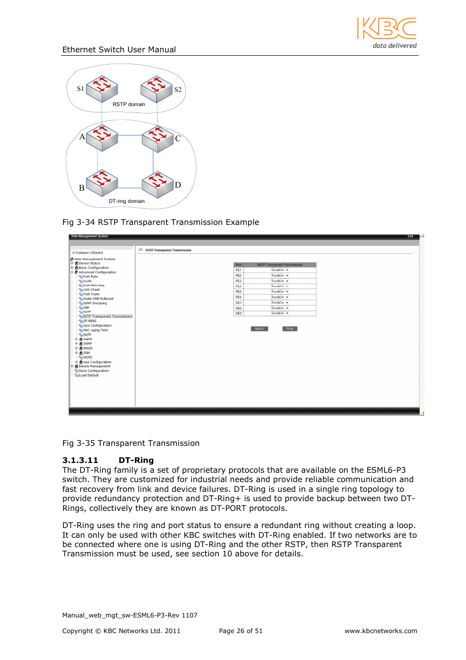 KBC Networks ESML6-P3 User Manual | Page 27 / 51