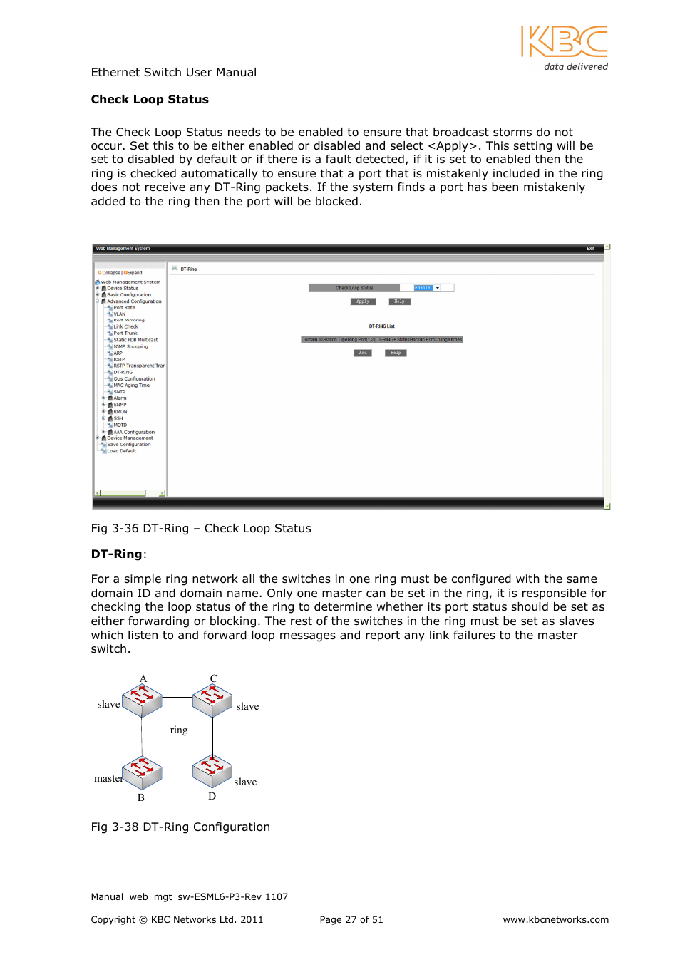 KBC Networks ESML6-P3 User Manual | Page 28 / 51