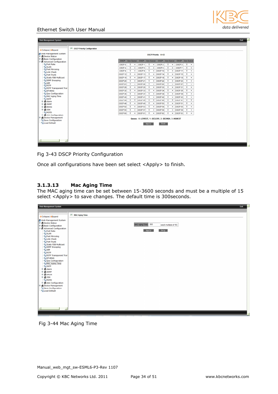 KBC Networks ESML6-P3 User Manual | Page 35 / 51