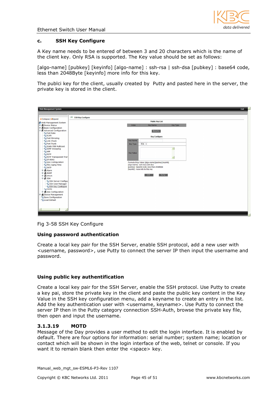 KBC Networks ESML6-P3 User Manual | Page 46 / 51