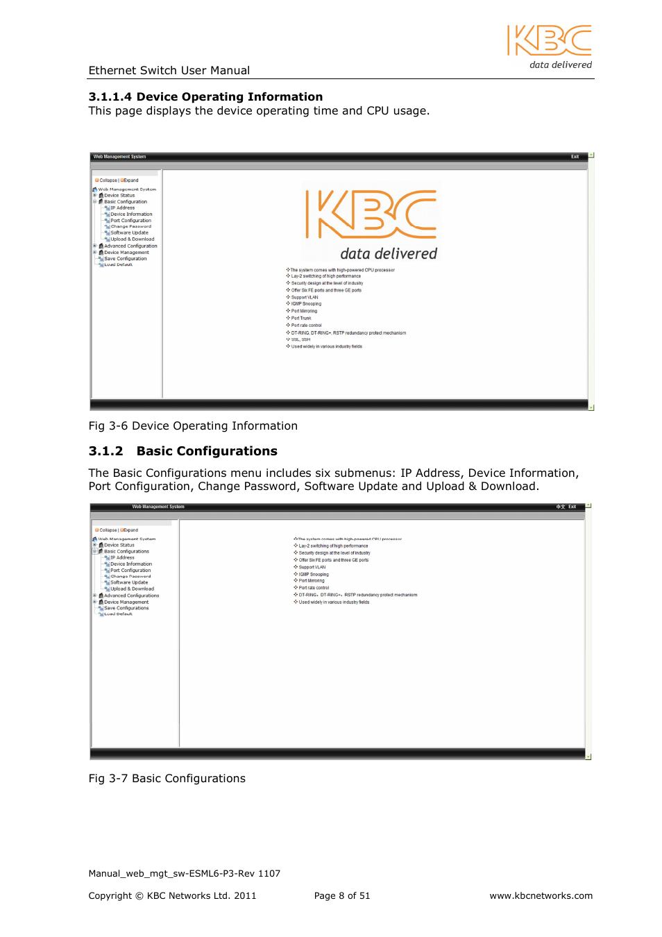 KBC Networks ESML6-P3 User Manual | Page 9 / 51