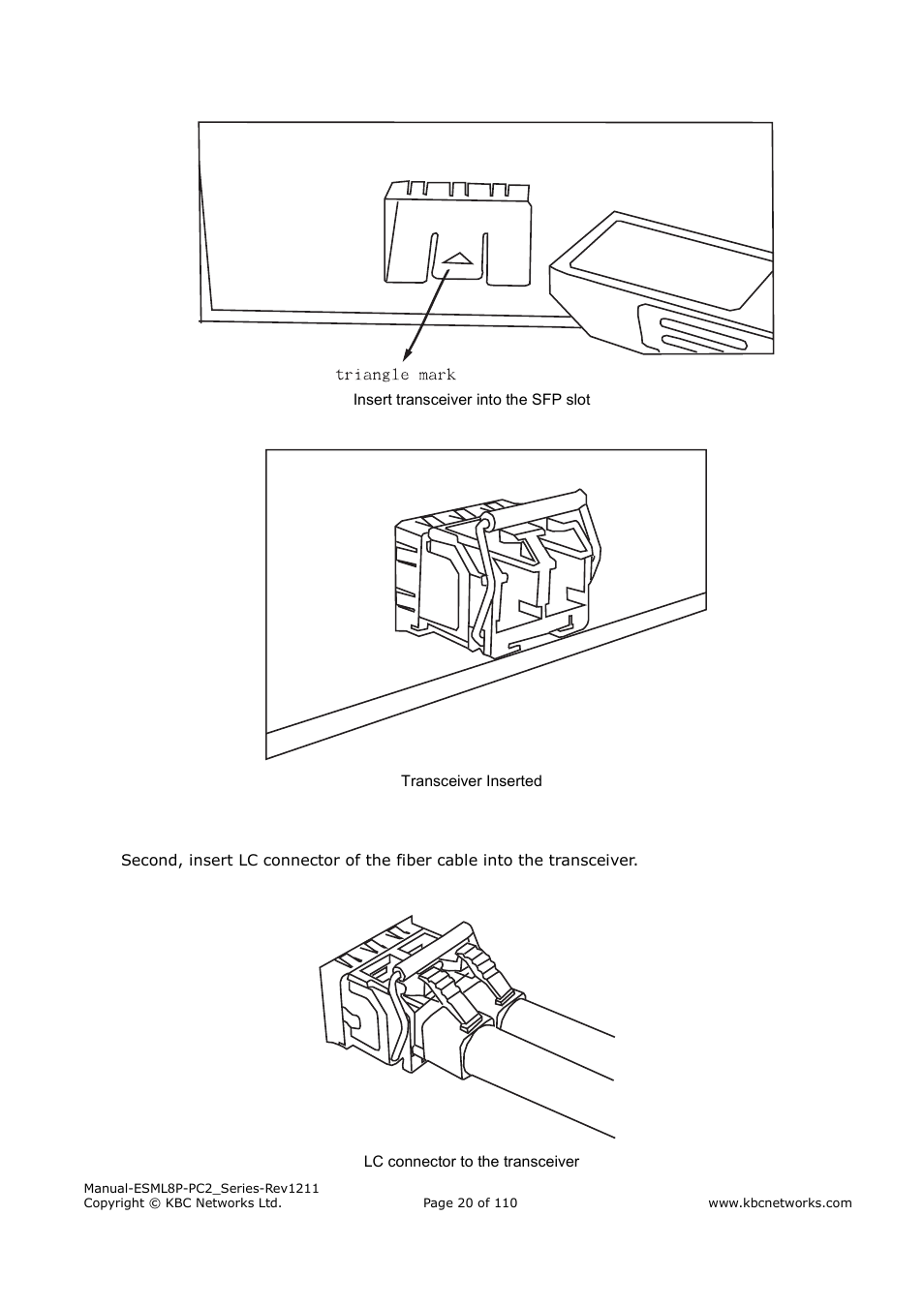 KBC Networks ESML8P-PC2 User Manual | Page 20 / 110