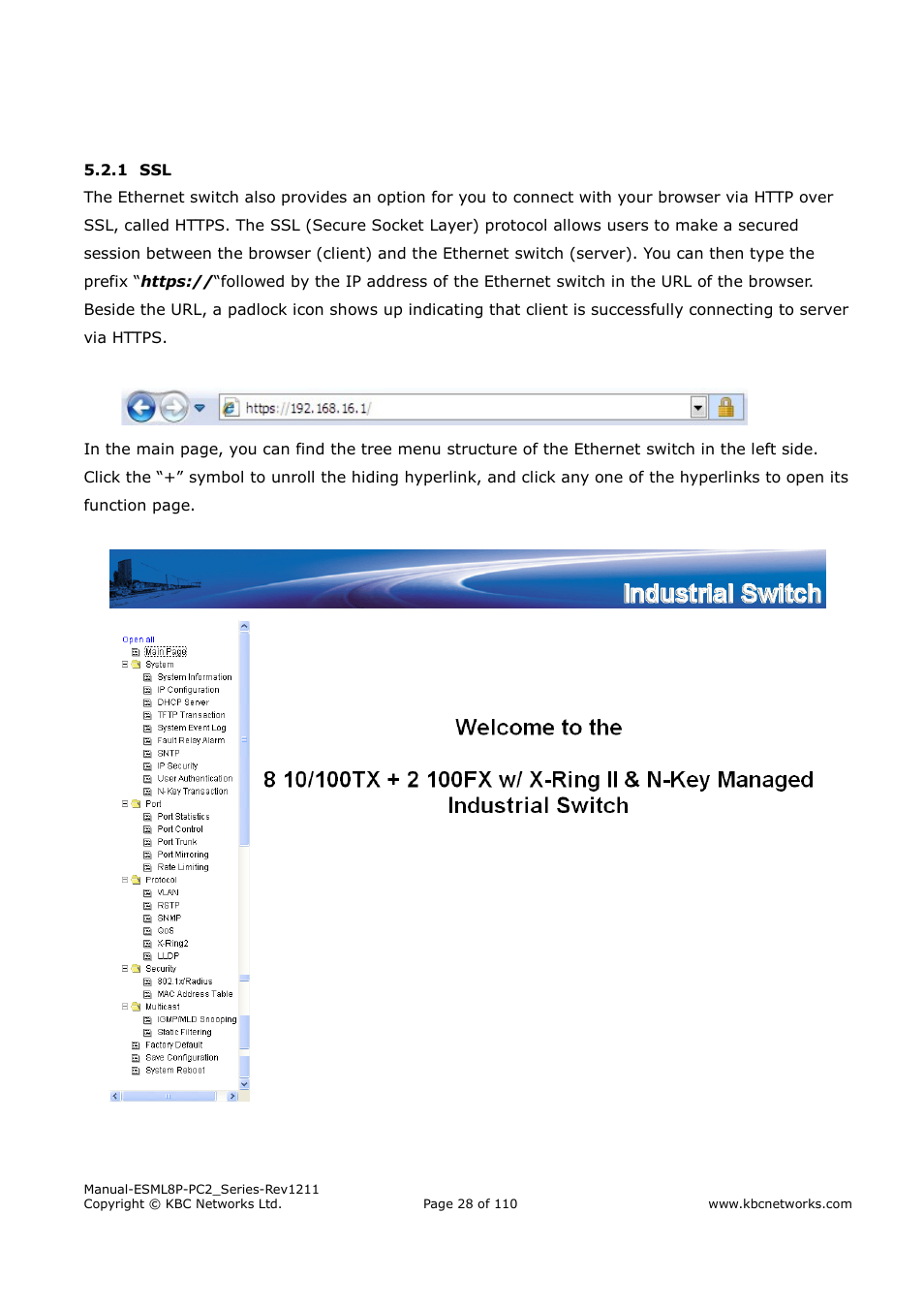 KBC Networks ESML8P-PC2 User Manual | Page 28 / 110